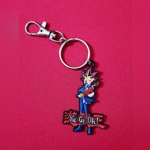 Yu-Gi-Oh Rubber Keychain + TCG Paper Playmat NWOT